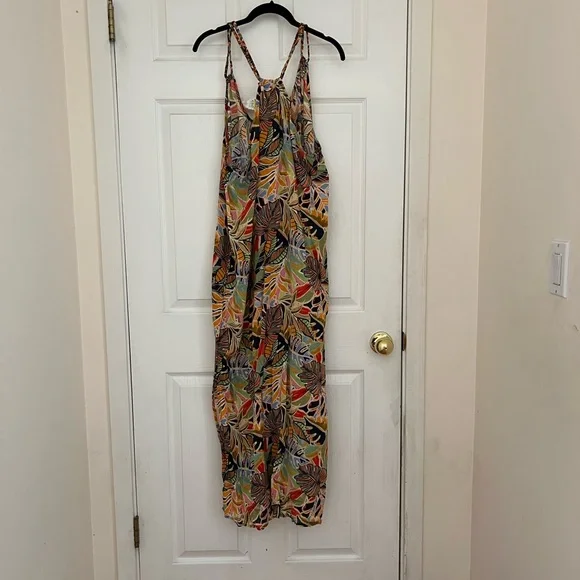 Tropical Print Maxi Dress - Picture 2 of 4